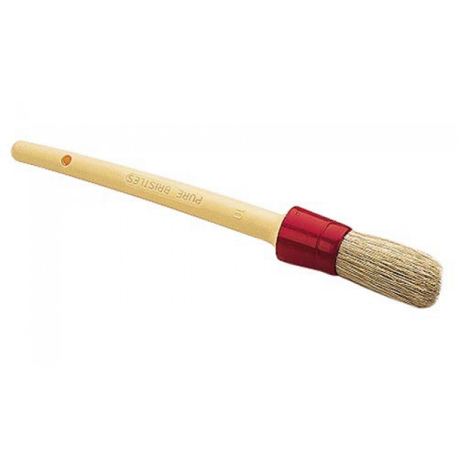 Pinceau pâtissier rond - Ø 1,5cm - Virole plastique - Paderno