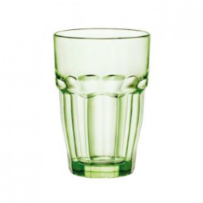 Gobelet forme haute teinté vert 37cl - Lot de 6 - Rock Bar - Bormioli Rocco