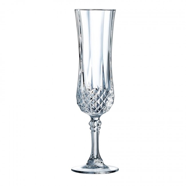 Flûte à champagne 14cl - Lot de 6 - Longchamp - Cristal d'Arques