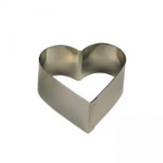 emporte piece inox coeur - 6.5 x 6 cm - forme inox et nonnette - gobel