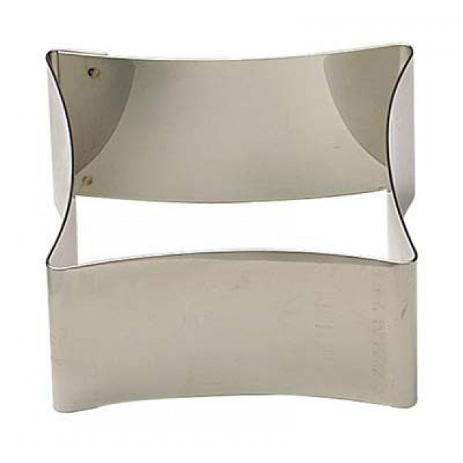 Forme inox carrée concave - 6 x 6 cm - Forme inox et Nonnette - Gobel