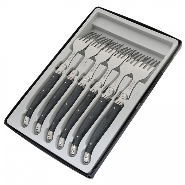Fourchette de table rouge en inox 18/0 2mm - Eclat rouge - Amefa