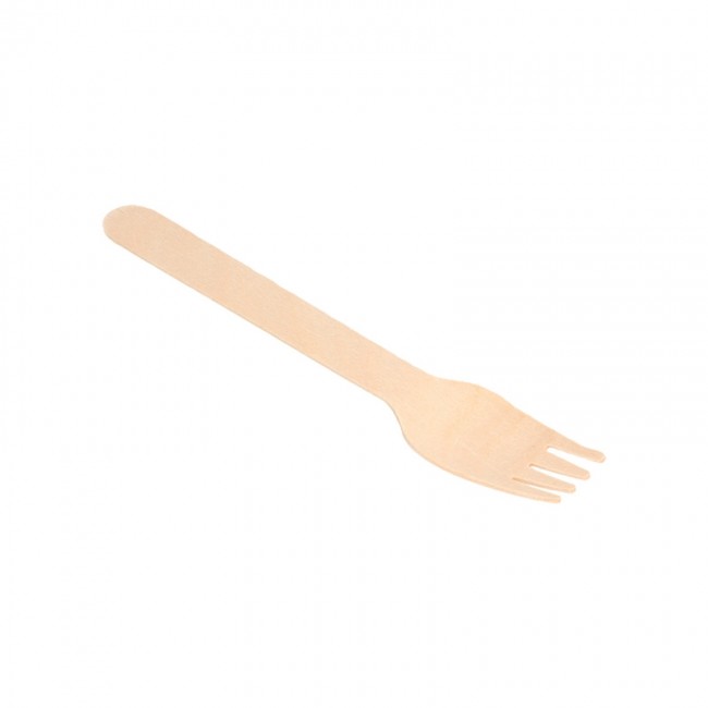 Fourchette en bois écologique 16cm - Lot de 100