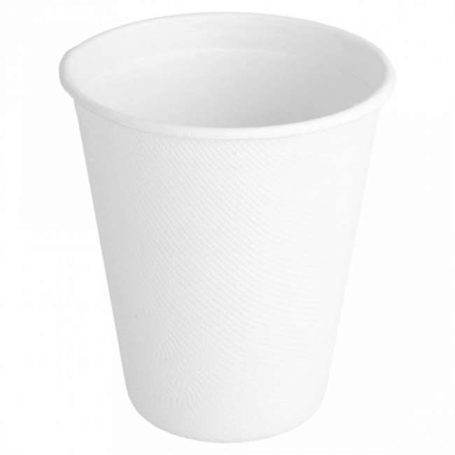 Gobelet écologique 260 ml cellulose blanc - Lot de 50 - Bionic - AZ Boutique