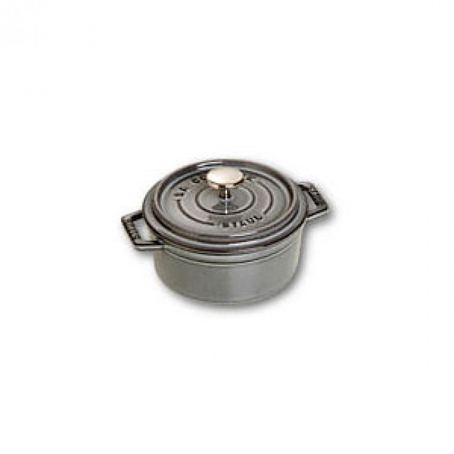 Cocotte en fonte ronde 10 cm gris graphite - Fondamentales - Staub