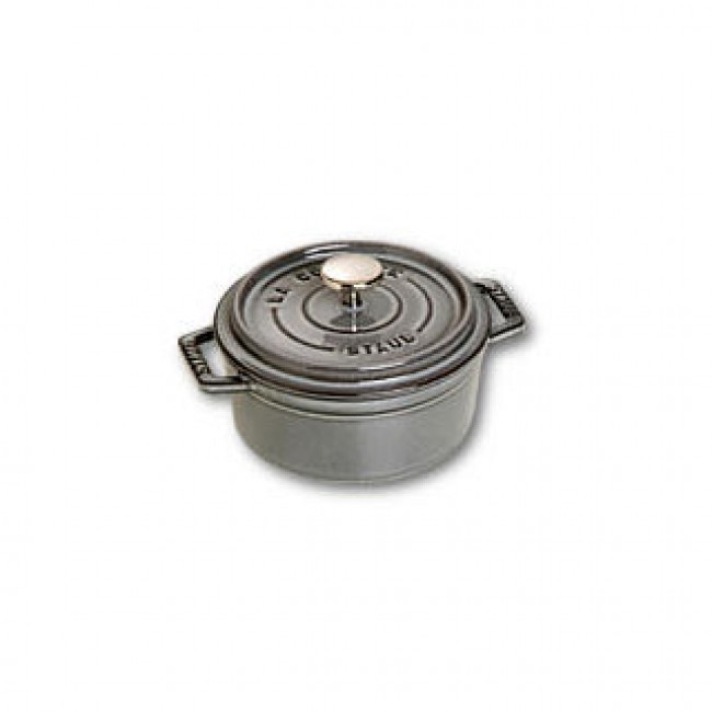 Cocotte en fonte ronde 14 cm gris graphite - Fondamentales - Staub