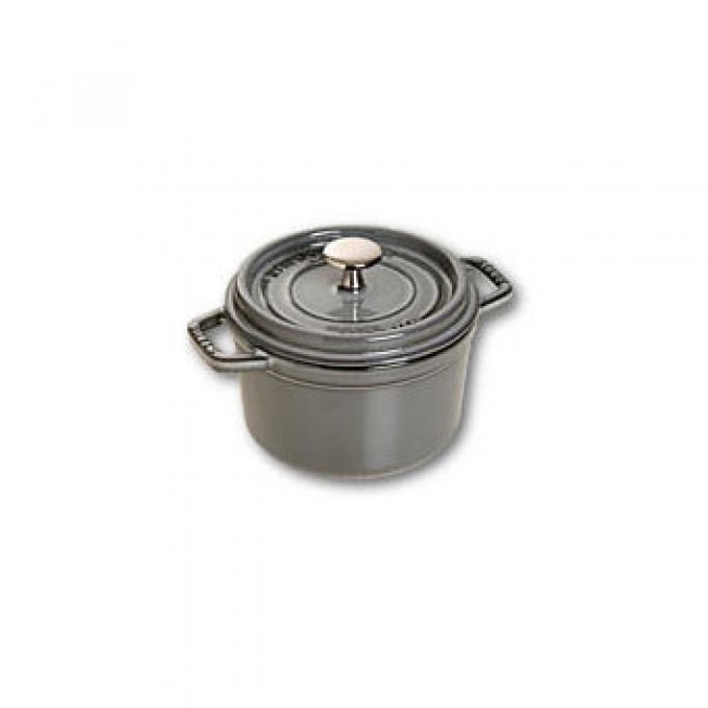 Cocotte en fonte ronde 16 cm gris graphite - Fondamentales - Staub