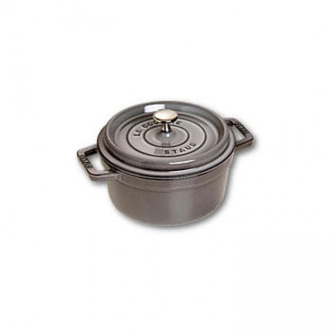 Cocotte en fonte ronde 18 cm gris graphite - Fondamentales - Staub
