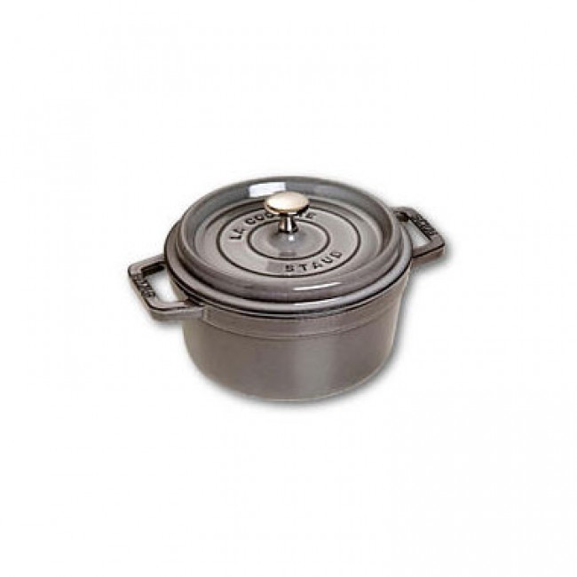 Cocotte en fonte ronde 22 cm gris graphite - Fondamentales - Staub