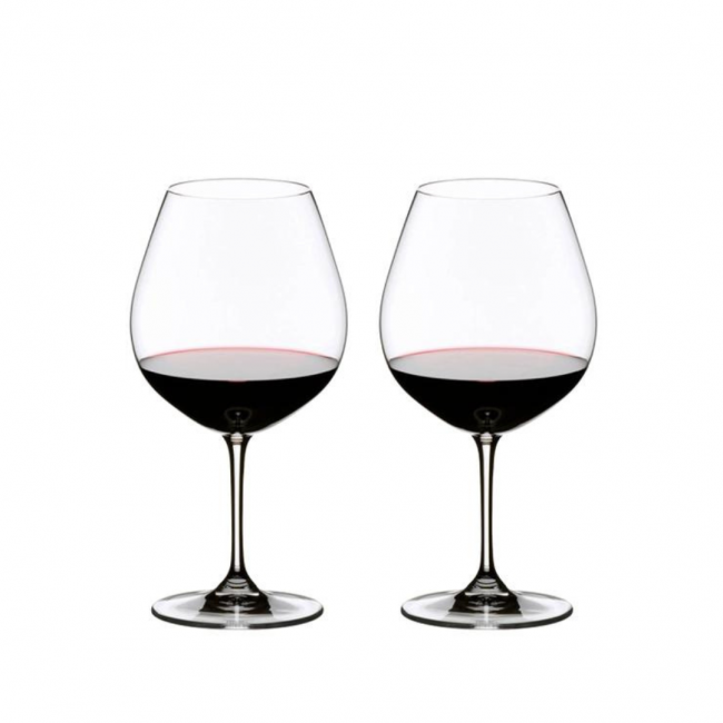 Verres à Pinot Noir/Bourgogne cristallin Rouge 70cl - Lot de 2