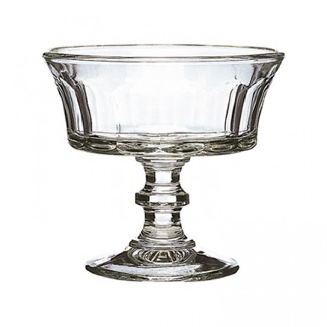 Coupe à glace 22cl empilable en verre pressé - Lot de 6 - Champagne - La Rochère