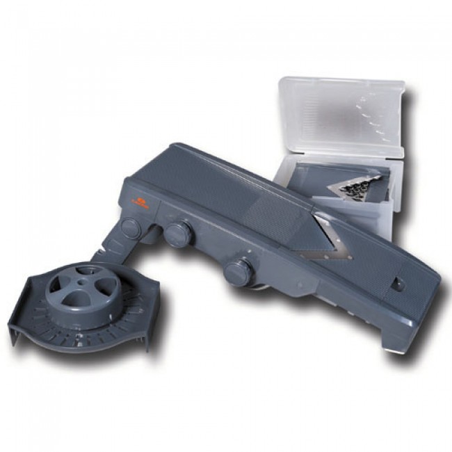 Mandoline multi-râpes lame V - 5 lames et 7 fonctions + presse-citron - Mandolines - Lacor