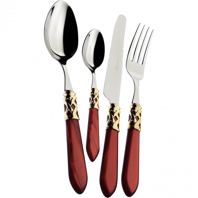 Ménagère 24 pièces noire en inox - Range couverts en bois - Laguiole - Jean Dubost