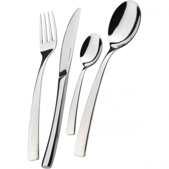 Ménagère 24 pièces noire en inox - Range couverts en bois - Laguiole - Jean Dubost