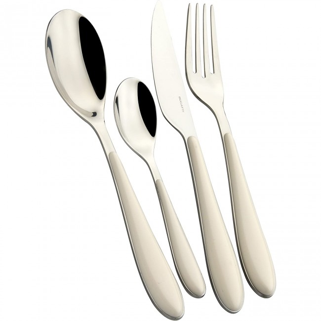 Ménagère 24 pièces noire en inox - Range couverts en bois - Laguiole - Jean Dubost