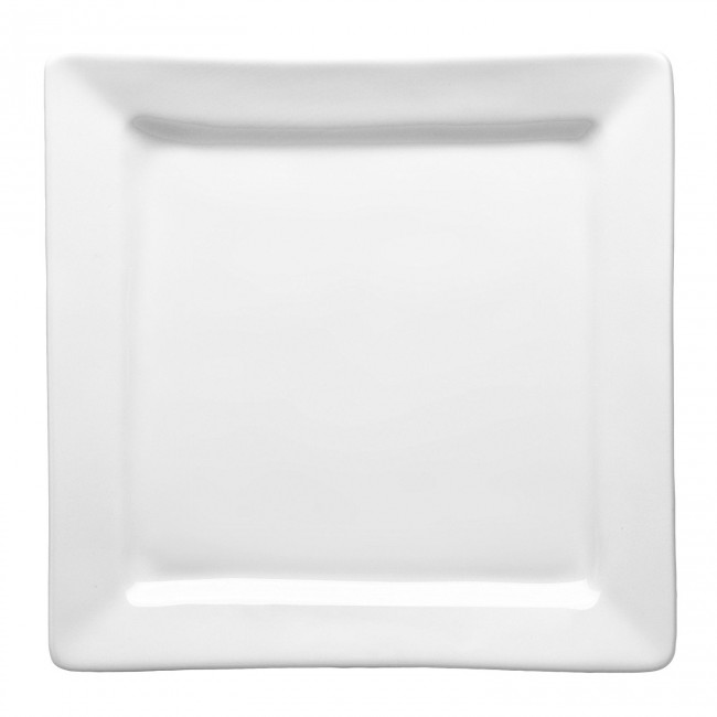 Mini-assiette plate carrée blanche 11x11cm en porcelaine - Quartet - Pillivuyt