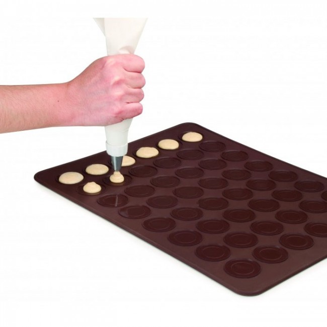 Moule à macarons double 39 x 29cm en silicone - Lacor