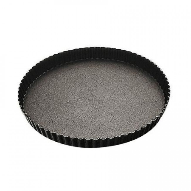 Moule à tarte cannelé 32cm en métal anti-adhérent - Tourtière cannelée - Paderno