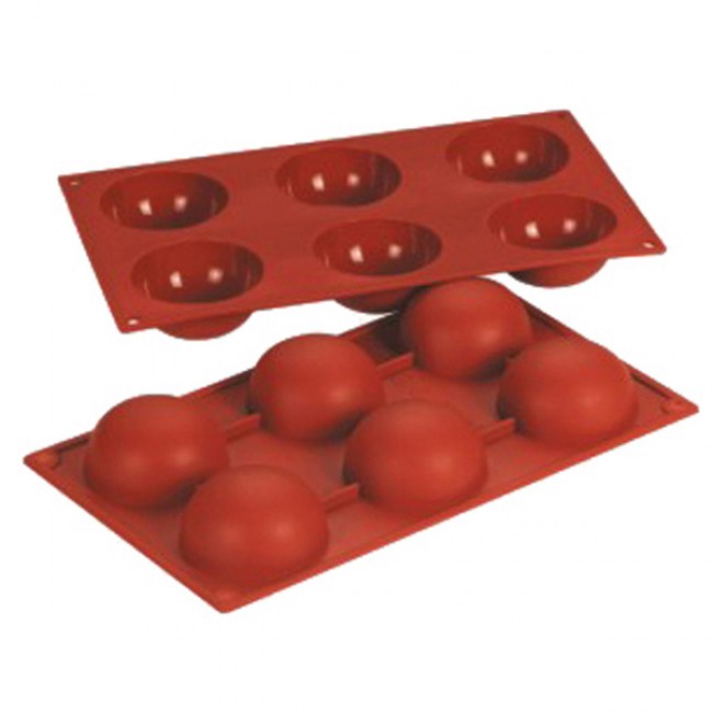 Moule flexible en silicone Bake flex - 6 demi-sphères - Bake Flex - Az Boutique
