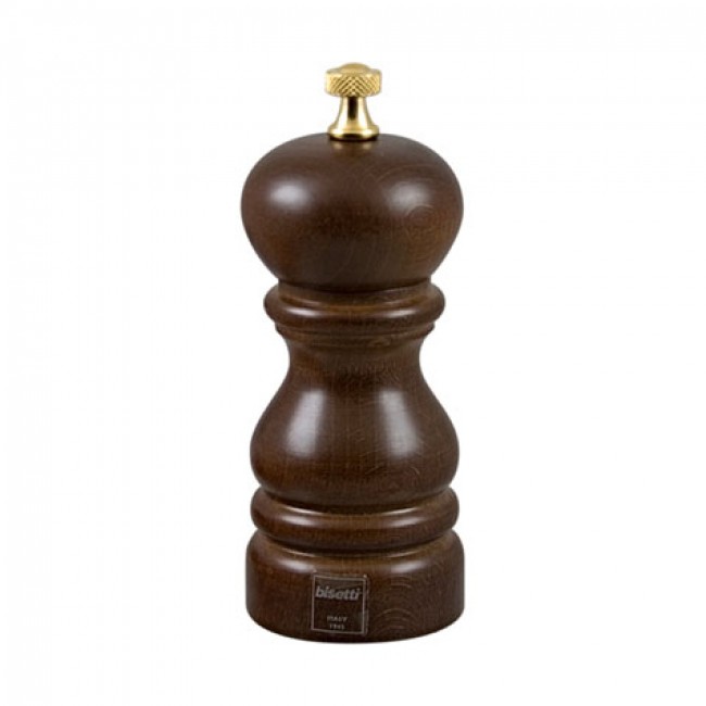 Moulin à poivre 13cm en bois noyer - Roma - Bisetti