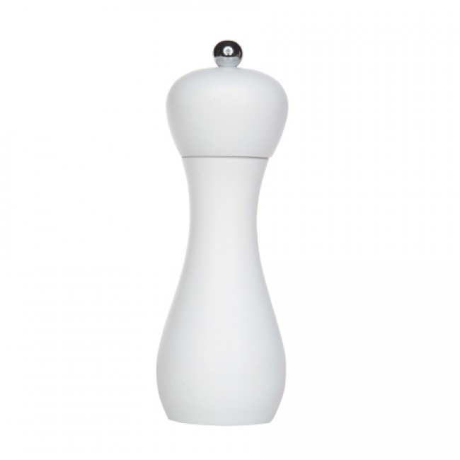 Moulin à poivre 18cm en plastique blanc - Rimini - Bisetti
