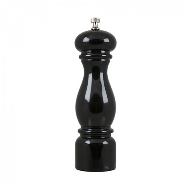 Moulin à poivre 22cm en bois laqué noir - Torino - Bisetti