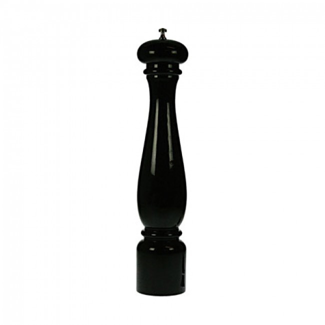 Moulin à poivre 32cm en bois laqué noir - Torino - Bisetti