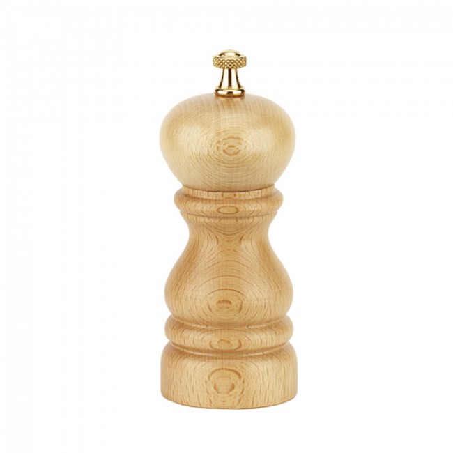 Moulin à sel 13cm en bois naturel - Roma - Bisetti