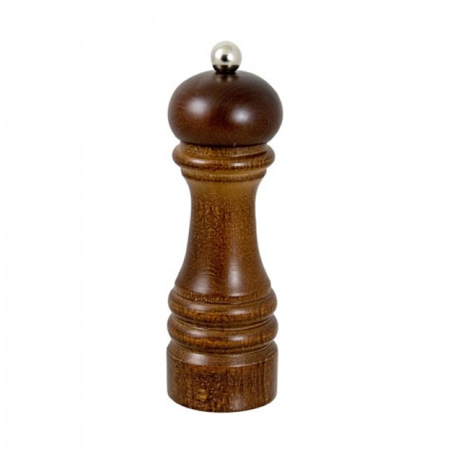 Moulin à sel 16,5cm en bois noyer - Bologna - Bisetti
