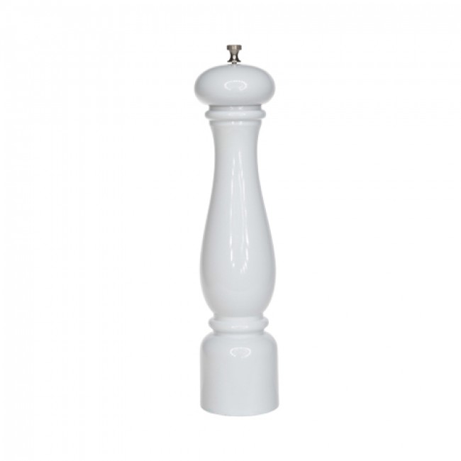 Moulin à sel 32cm en bois laqué blanc - Torino - Bisetti
