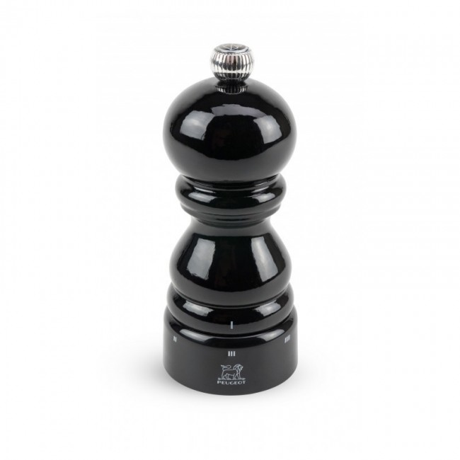Moulin à poivre noir laqué 12cm en bois de hêtre - Paris Classic - Peugeot