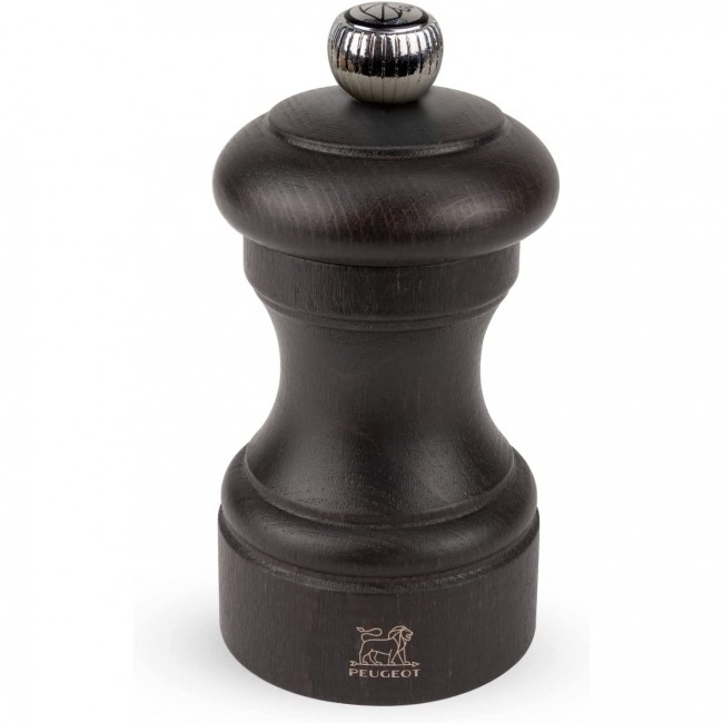 Moulin à poivre chocolat 10cm en bois de hêtre 