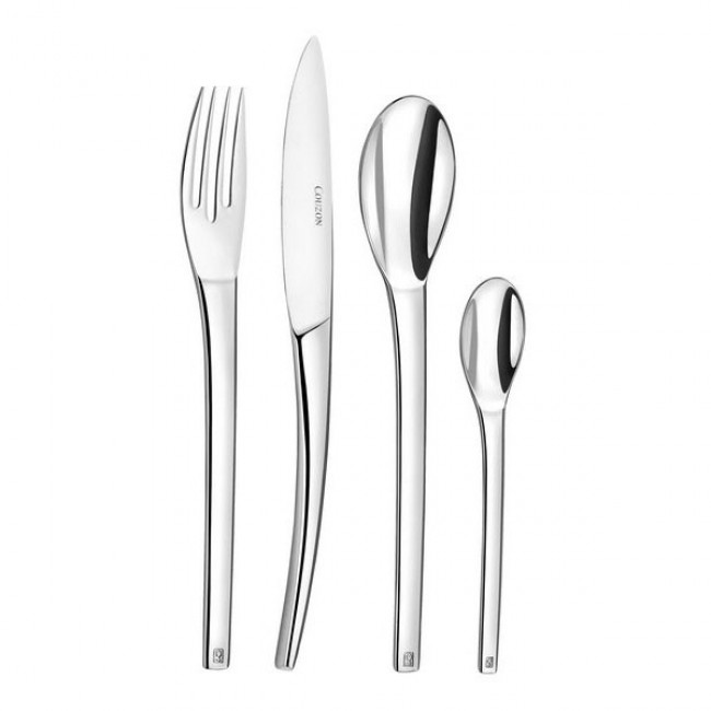 Ménagère 96 pièces en inox 18/10 4mm finition miroir - Neuvième Art - Couzon