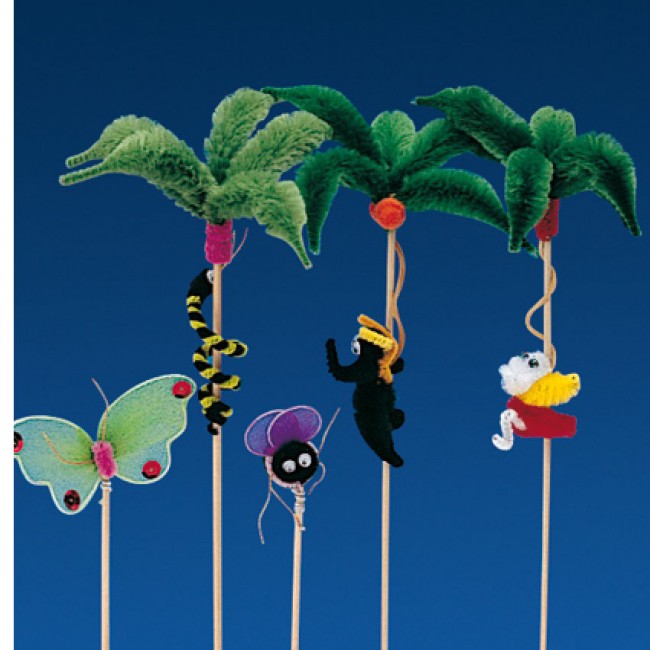 Pique décoration coloré assortiment animaux pour glace 26cm - Lot de 100 - Décorations glace - AZ boutique