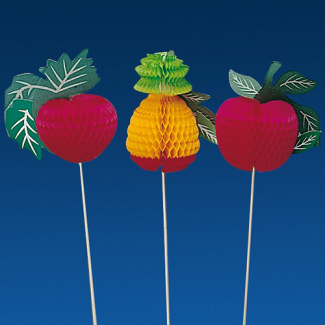 Pique décoration fruit coloré pour glace 20cm - Lot de 100 - Décorations glace - AZ boutique