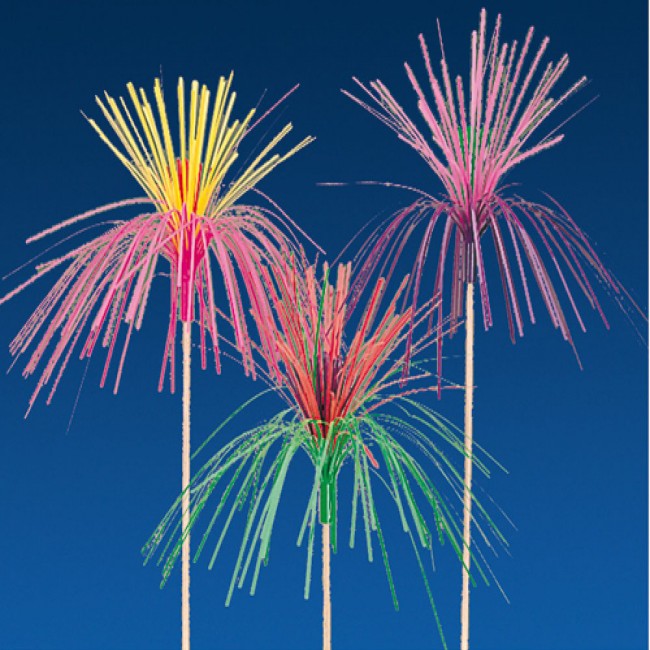 Pique décoration palmier coloré pour glace 15cm - Lot de 100 - Décorations glace - AZ boutique