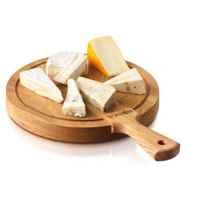 Planche à fromage ronde en bois de chène - size M - Life - Boska