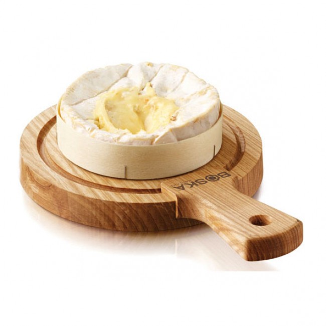 Planche à fromage ronde en bois de chène - size S