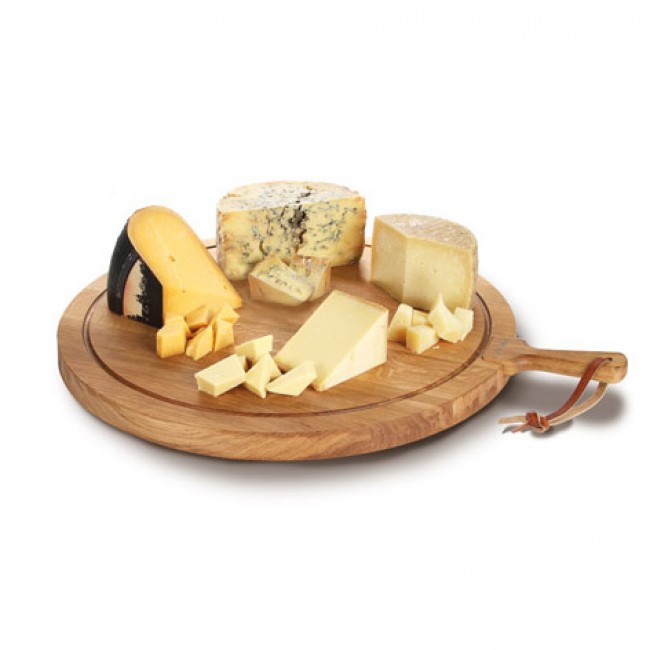 Planche à fromage ronde en bois de chène - size XL - Life - Boska
