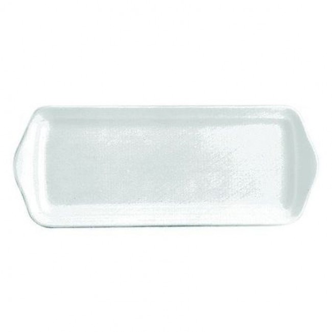 Plat à cake rectangulaire blanc 37,3x14,7cm en porcelaine - Pillivuyt 