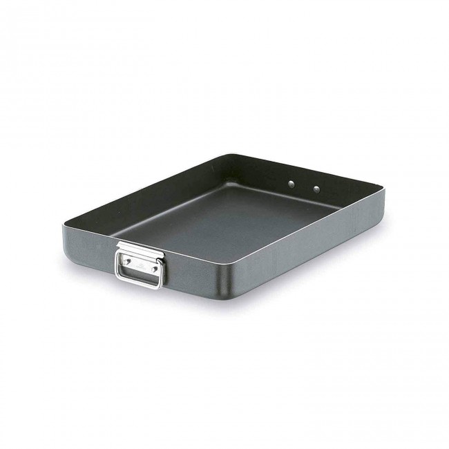 Plat à gratin à anse rectangulaire anti-adhérent aluminium 40 x 30 x 6 cm - Lacor