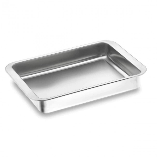 Plat à rôtir rectangulaire acier inoxydable 30 x 21 x 5.5 cm - Lacor