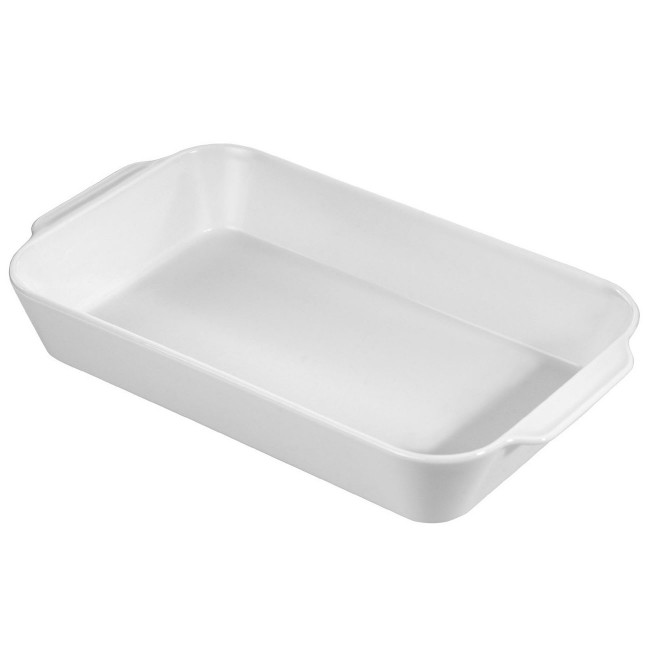 Plat à rôtir rectangulaire en porcelaine blanc 32x17,3cm - Pillivuyt
