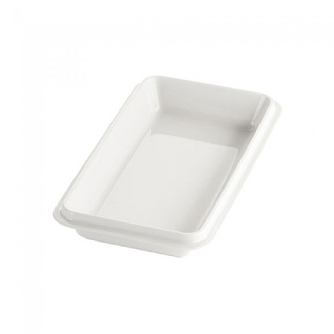 Plateau rectangulaire blanc 39x14,5cm en porcelaine - Quartet - Pillivuyt