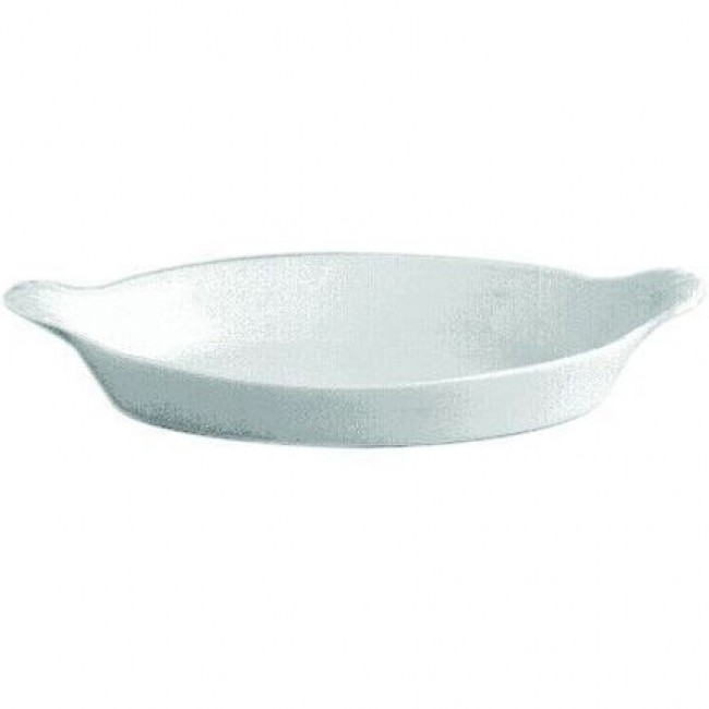 Plat ovale à oreilles blanc 20,3x11,5cm en porcelaine - Pillivuyt