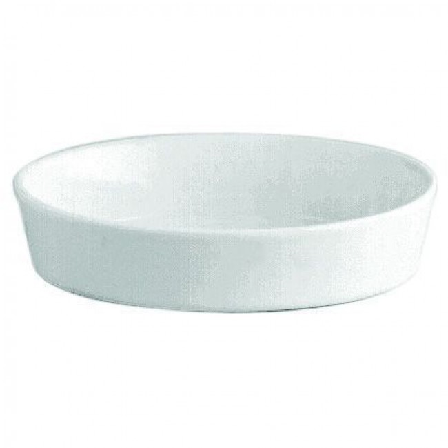 Plat sabot ovale blanc 26x19cm en porcelaine - Pillivuyt
