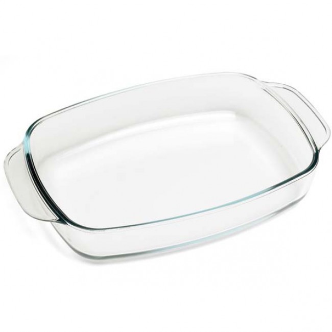 Plat à four rectangulaire en verre 33.5 x 21.5cm