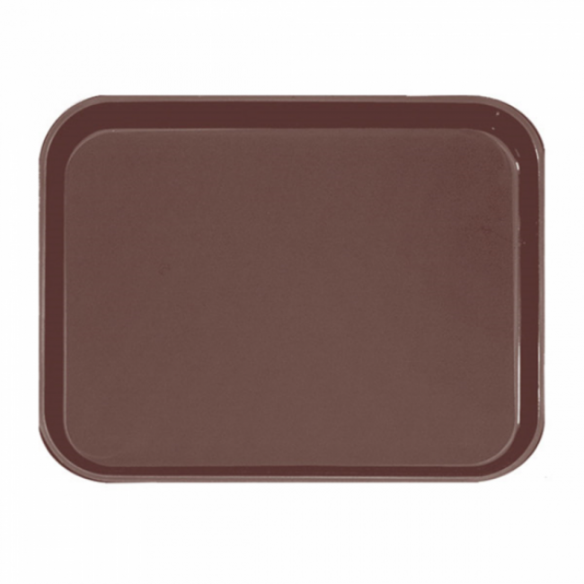Plateau de bar antidérapant rectangulaire en fibre marron 51 x 38 cm cm - AZ Boutique