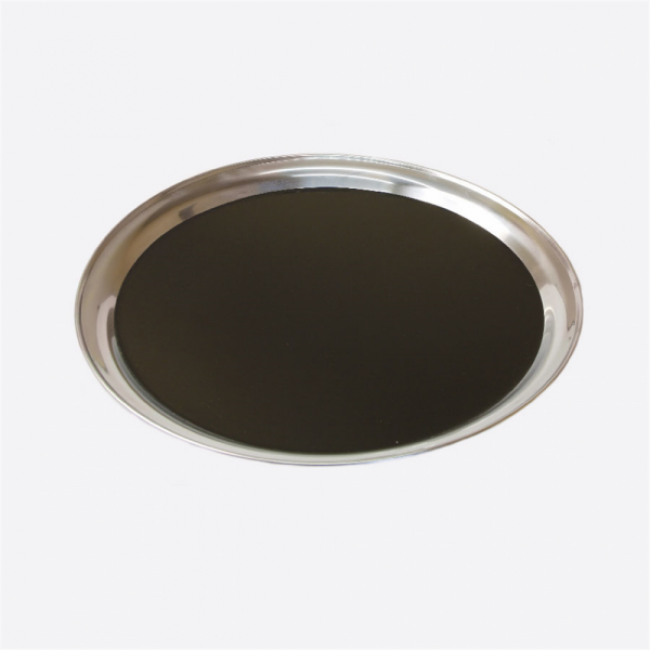 Plateau de bar rond en inox 40 cm - AZ Boutique
