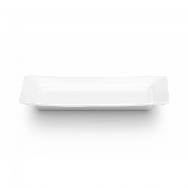Plateau rectangulaire blanc 25x10,5cm en porcelaine - Quartet - Pillivuyt